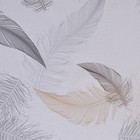 Клеёнка на стол «Перья», на тканевой основе, рулон 20 метров, ширина 137 см, толщина 0.25 мм - Фото 3