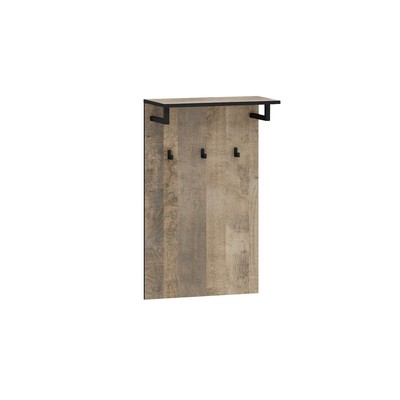 Вешалка навесная в прихожую «Фолк», 550×280×900 мм, цвет дуб гранж песочный