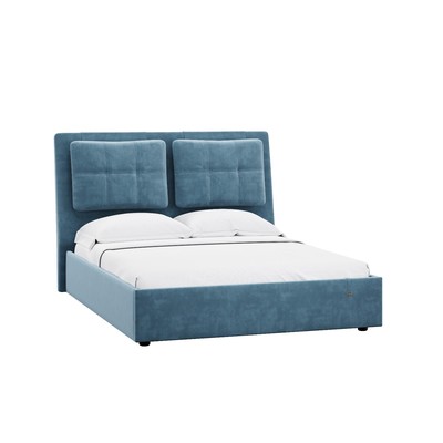 Кровать двуспальная Ester, с подъёмным механизмом, с ящиками, спальное место 1600×2000 мм, 1840×2320×1235 мм, цвет галакси лайт 22