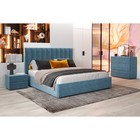 Кровать двуспальная Ingrid, с подъёмным механизмом, с ящиками, спальное место 1800×2000 мм, 2020×2130×1300 мм, цвет галакси лайт 22 - Фото 5