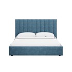 Кровать двуспальная Ingrid, с подъёмным механизмом, с ящиками, спальное место 1800×2000 мм, 2020×2130×1300 мм, цвет галакси лайт 22 - Фото 6