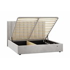 Кровать двуспальная Ingrid, с подъёмным механизмом, с ящиком для белья, 2020×2130×1300, цвет ультра смог - Фото 2