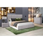 Кровать двуспальная Ingrid, с подъёмным механизмом, с ящиком для белья, 2020×2130×1300, цвет ультра смог - Фото 5