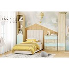 Кровать односпальная Ingrid, с подъёмным механизмом, с ящиком для белья, 1120×2130×1300 мм, цвет вивальди 2 - Фото 5