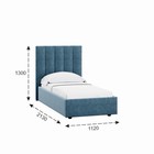 Кровать односпальная Ingrid, с подъёмным механизмом, с ящиками, спальное место 900×2000 мм, 1120×2130×1300 мм, цвет галакси лайт 22 - Фото 3