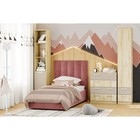 Кровать односпальная Ingrid, с подъёмным механизмом, с ящиками, спальное место 900×2000 мм, 1120×2130×1300 мм, цвет ультра коралл - Фото 5