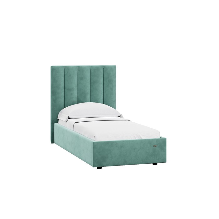 Кровать односпальная Ingrid, с подъёмным механизмом, с ящиками, спальное место 900×2000 мм, 1120×2130×1300 мм, цвет ультра минт - Фото 1