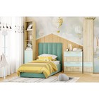 Кровать односпальная Ingrid, с подъёмным механизмом, с ящиками, спальное место 900×2000 мм, 1120×2130×1300 мм, цвет ультра минт - Фото 5