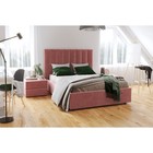 Кровать двуспальная Ingrid, с подъёмным механизмом, с ящиками, спальное место 1400×2000 мм, 1620×2130×1300 мм, цвет ультра коралл - Фото 5