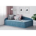 Диван - тахта «Адель», с ящиком для белья, с подъёмным механизмом, 2105×1295×720 мм, цвет велюр галакси лайт 22 - Фото 3