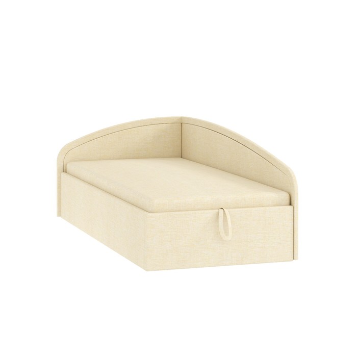 Диван-кровать Адель с ПМ и ящиками, 2105х995х720, рогожка Тесла милк - Фото 1