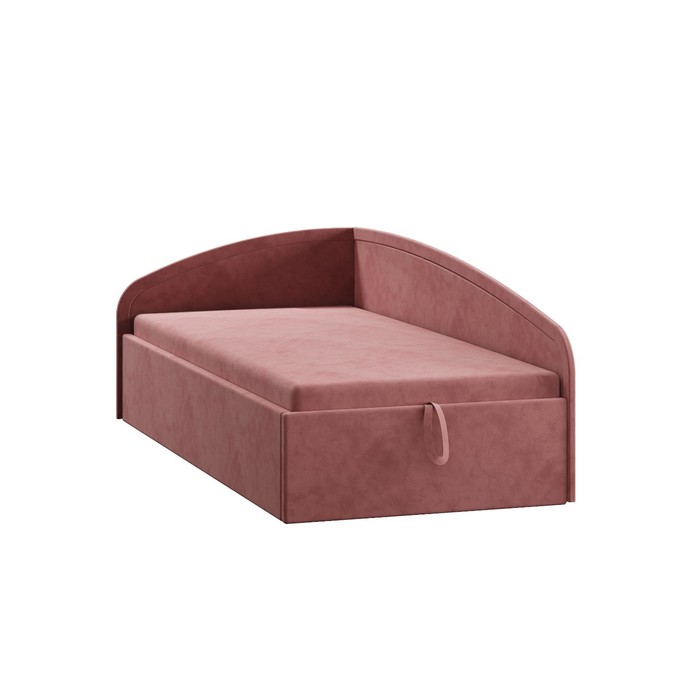 Диван-кровать Адель с ПМ и ящиками, 2105х995х720, велюр Ультра коралл - Фото 1