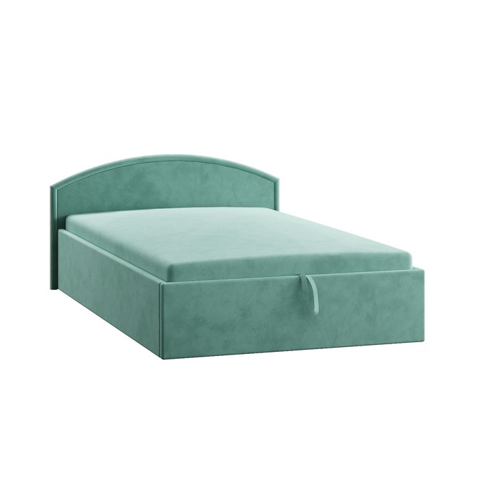 Диван кровать Берта с ПМ и ящиками, 2085х1375х715, Велюр Ультра минт - Фото 1