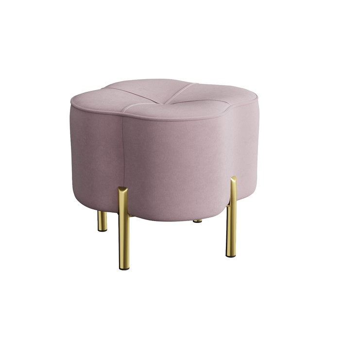 Пуф «Кантри», 505×505×415 мм, велюр, цвет velutto 11 - Фото 1