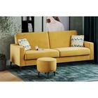 Пуф «Мун», 500×500×440 мм, велюр, цвет ультра мустард - Фото 2