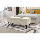 Пуф «Оазис», на ножках, 1210×460×440 мм, велюр, цвет вивальди 2 - Фото 3