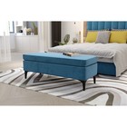 Пуф «Оазис», на ножках, 1210×460×440 мм, велюр, цвет галакси лайт 22 - Фото 2