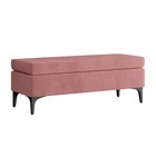 Пуф «Оазис», на ножках, 1210×460×440 мм, велюр, цвет ультра коралл - Фото 2