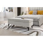 Пуф «Оазис», на ножках, 1210×460×440 мм, велюр, цвет ультра смог - Фото 3