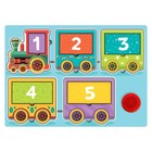 Пазл деревянный с чипом Лесная мастерская «Весёлый паровозик» - Фото 1