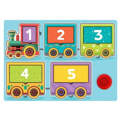 Пазл деревянный с чипом Лесная мастерская «Весёлый паровозик»