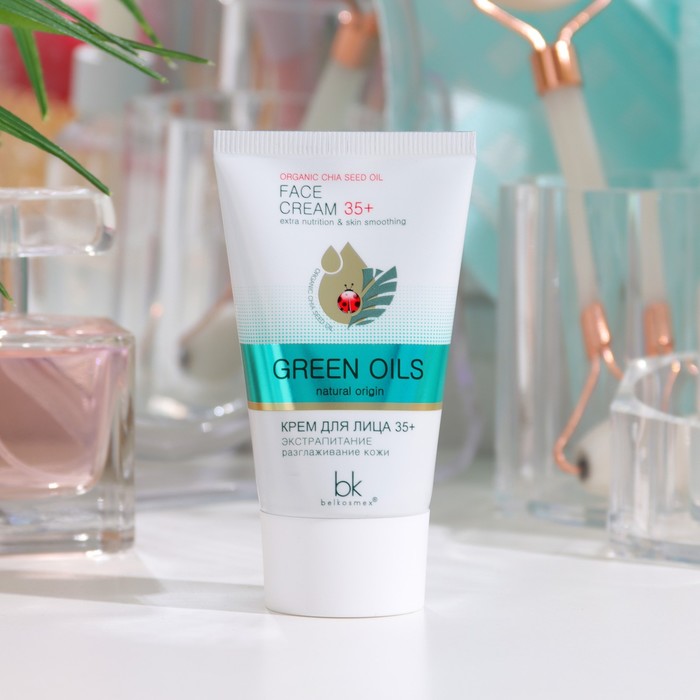 Крем для лица GREEN OILS 35+ экстрапитание, разглаживание кожи, 40 г 35518