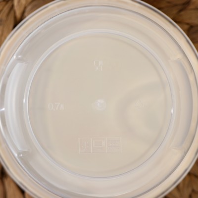Набор банок для хранения продуктов с крышкой «Фиджи», 2 шт.: 0.7 л, 1 л, крышка МИКС