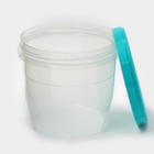 Набор банок для хранения продуктов с крышкой «Фиджи», 2 шт.: 0.7 л, 1 л, крышка МИКС - Фото 3