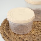 Набор банок для хранения продуктов с крышкой «Фиджи», 2 шт: 0,7 л, 1 л, крышка МИКС 9693141 - фото 14188451