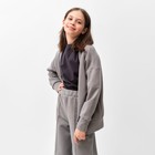 Костюм для девочки (кардиган, брюки) MINAKU цвет серый, рост 116 см 9429042 - фото 14188594