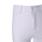 Джинсы женские укороченные, цвет белый, размер 46 (30) - фото 24580165