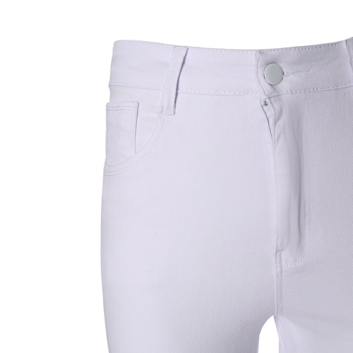 Джинсы женские укороченные, цвет белый, размер 46 (30) 63156