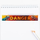 Линейка-закладка картонная, глянцевая ламинация «Динозавр» 25 см. (10 шт) - фото 805548296