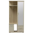 Шкаф комбинированный «Кармен 1», 900×350×1900 мм, зеркало, цвет дуб сонома / белый - Фото 4