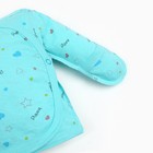 Распашонка детская, цвет бирюзовый, рост 52-62см - фото 24580169