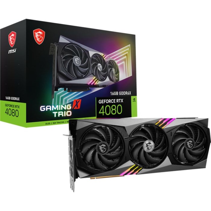 Видеокарта MSI GAMING X TRIO, GeForce RTX 4080 16 Гб, GDDR6X, HDMI, DP - фото 51310681