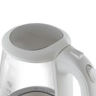 Чайники jvc JK-KE2005, стекло, 2 л, 2200 Вт, белый с серебристым - фото 51339538 Чайники jvc JK-KE2005, стекло, 2 л, 2200 Вт, белый с серебристым - фото 51339538