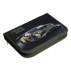 Пенал 1 секция 130 х 190 х 30 мм, с откидной планкой, текстильный, ПКТ 07-20 "Авто хаки" - Фото 3