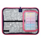 Пенал 1 секция 135 х 212 х 26 мм, с откидной планкой, текстильный, Оникс ПКТ 07-20 МАХ "Яркие бабочки" 70658 - фото 22919640