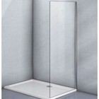 Боковая панель Veconi KP03-100-01-19C1, 1000х1850 мм, без поддона, прозрачное стекло, хром - фото 281286507