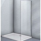 Боковая панель Veconi KP03-120-01-C5, 1200х1850 мм, без поддона, прозрачное стекло, хром - фото 12962167