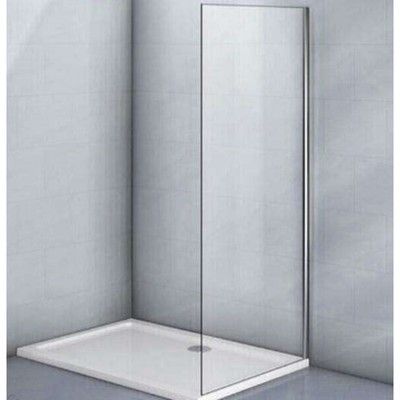 Боковая панель Veconi KP03-120-01-C5, 1200×1850 мм, без поддона, прозрачное стекло, хром