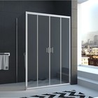 Боковая панель Veconi KP03-120-01-C5, 1200×1850 мм, без поддона, прозрачное стекло, хром - Фото 2