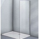 Боковая панель Veconi KP03-70-01-C5, 700х1850 мм, без поддона, прозрачное стекло, хром - фото 294401413