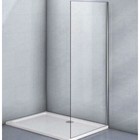 Боковая панель Veconi KP03-90-01-19C1, 900х1850 мм, без поддона, прозрачное стекло, хром - фото 294401422