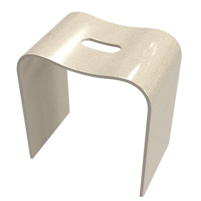 Стульчик для душа из искусственного камня Taliente Sgabello 380х250x410 мм, бежевый