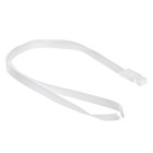 Бейдж - карман вертикальный, внешний размер 112×67 мм, внутренний размер 90×54 мм, белый, с белой лентой, жёсткокаркасный - Фото 3