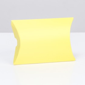 Коробка складная, подушка, жёлтая,  11 х 8 х 2 см,