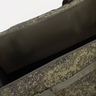 Сумка дорожная на молнии, 3 наружных кармана, длинный ремень, цвет хаки - фото 9909343