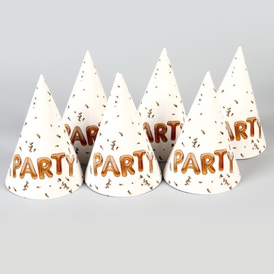 Колпак бумажный на день рождения Party, 6 шт.